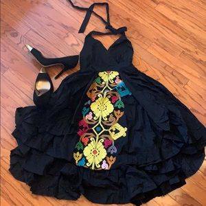 SOLD!!! RARE Anthropologie Floreat halter dress